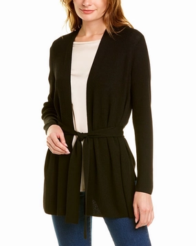 Luxury Comfort Lafayette 148 New York Belted Silk-Blend Cardigan
