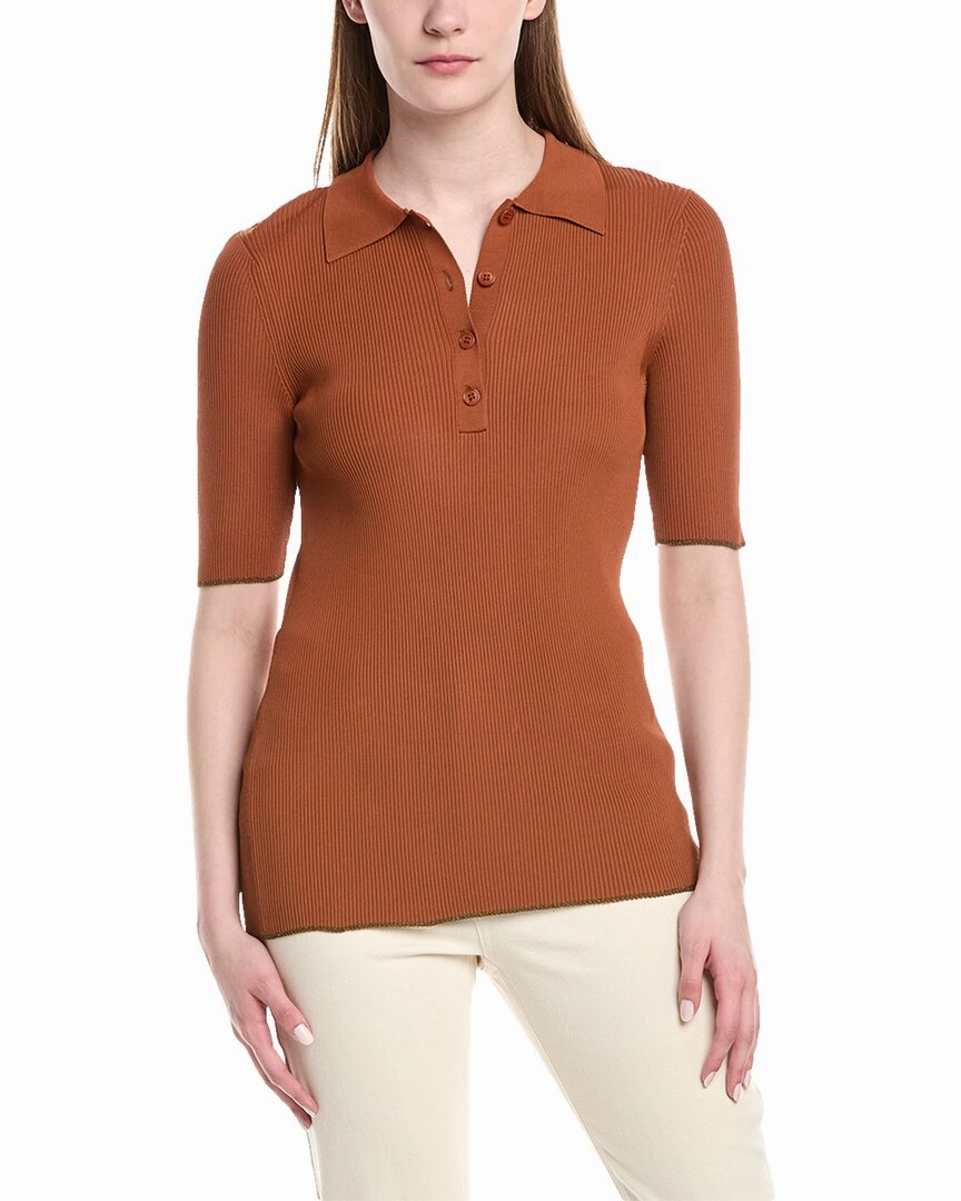 Lafayette 148 New York Polo Sweater Comfort Piece
