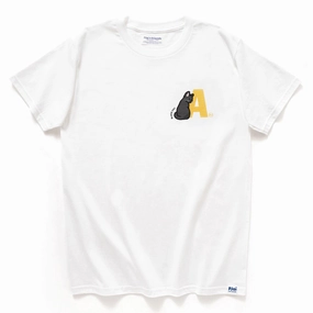 (EMT101) Make Your Own Black Cat Graphic Tee Active Wear MinimalistStitching