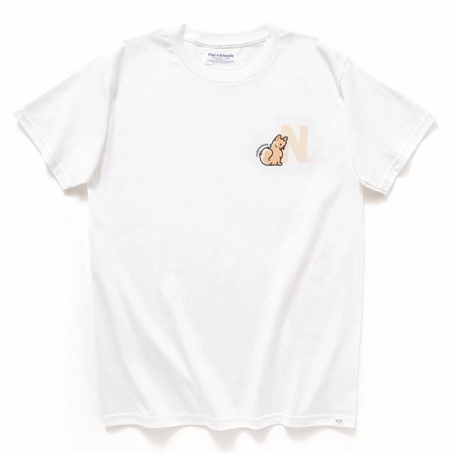 (EMT067) Make Your Own Pomeranian Graphic Tee All-Day Comfort Wear Outdoor Outfit Style