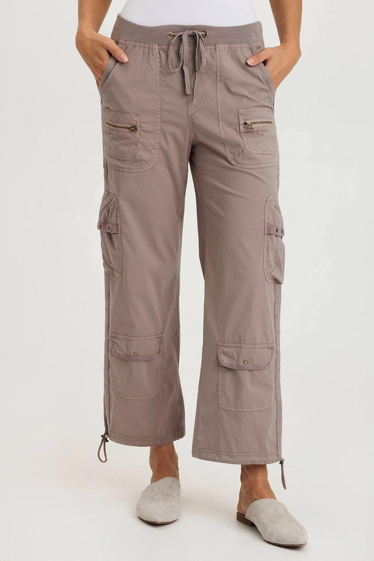 Langley Poplin Cinched Leg Cargo Pant Day Adventure