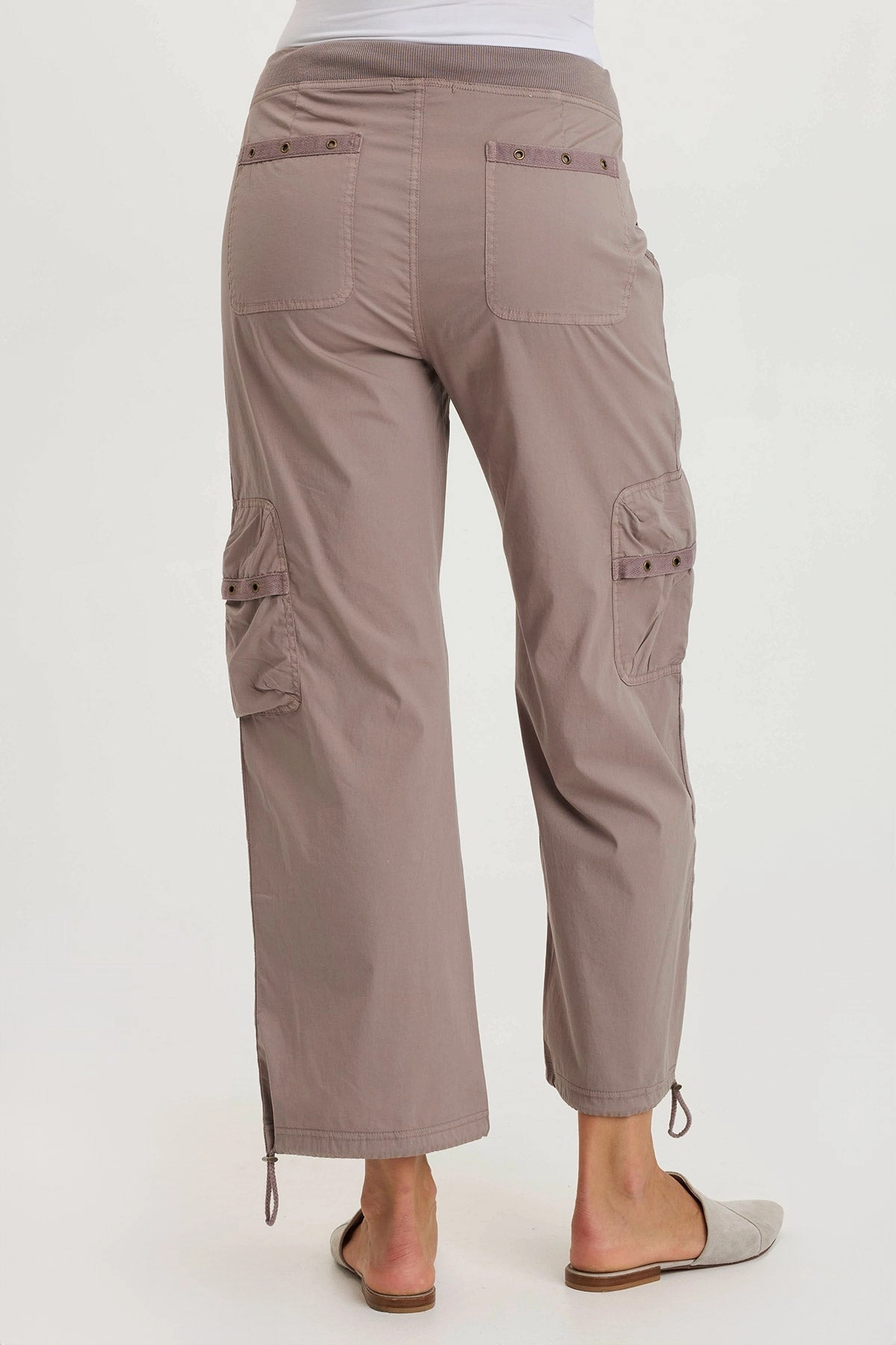 Comfy Material Langley Poplin Cinched Leg Cargo Pant