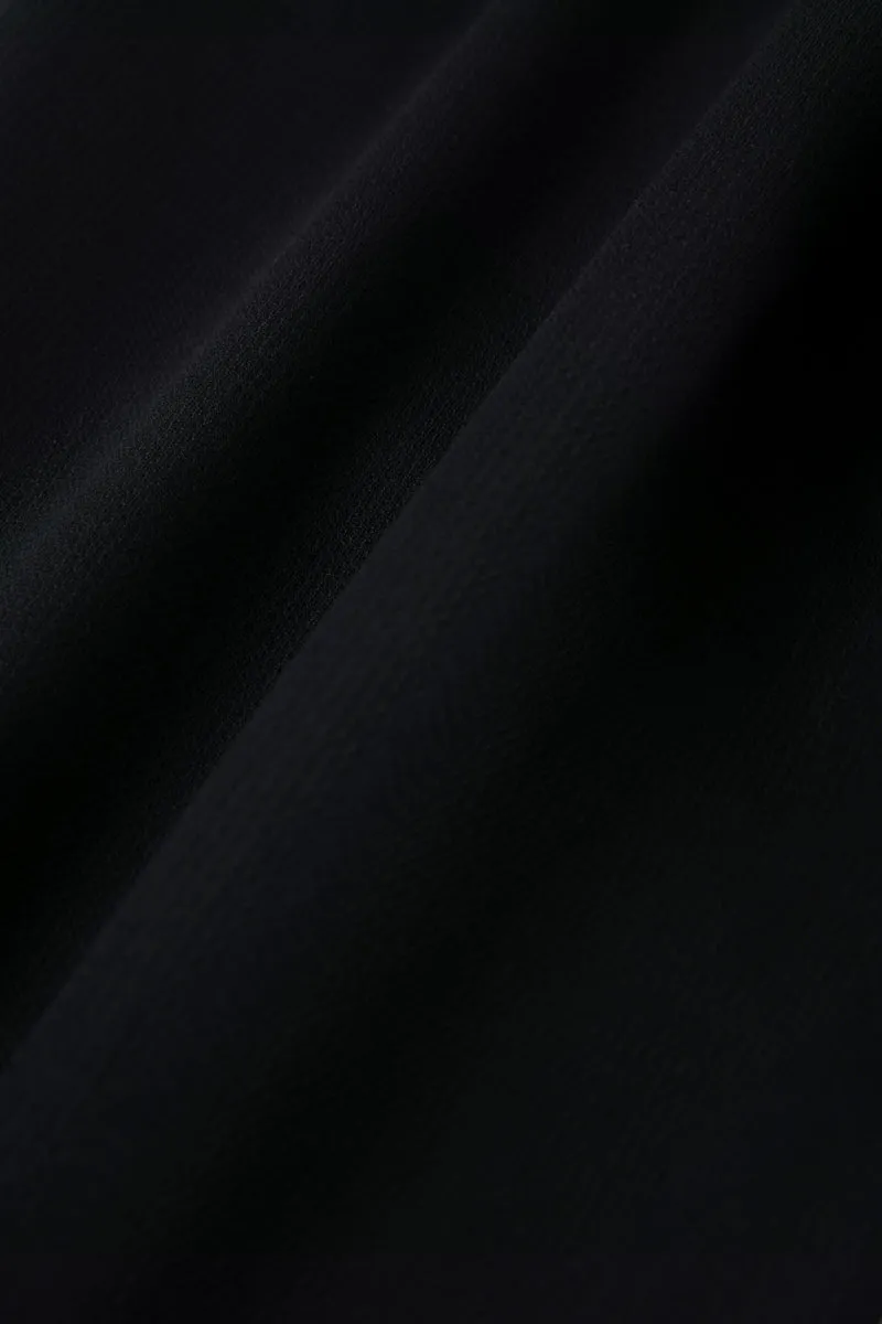 No Fuss CottonSTRETCH Lightweight Knit Smart Pants | Black BKFD01