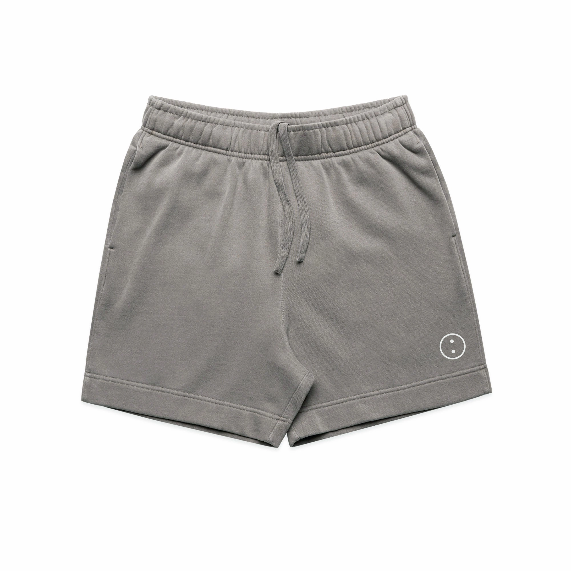 Essentials Premium Faded Jogger Shorts - Vintage Grey Ergonomic Panel Design