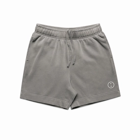 Snag Free Zipper long-lasting quality Essentials Premium Faded Jogger Shorts - Vintage Grey
