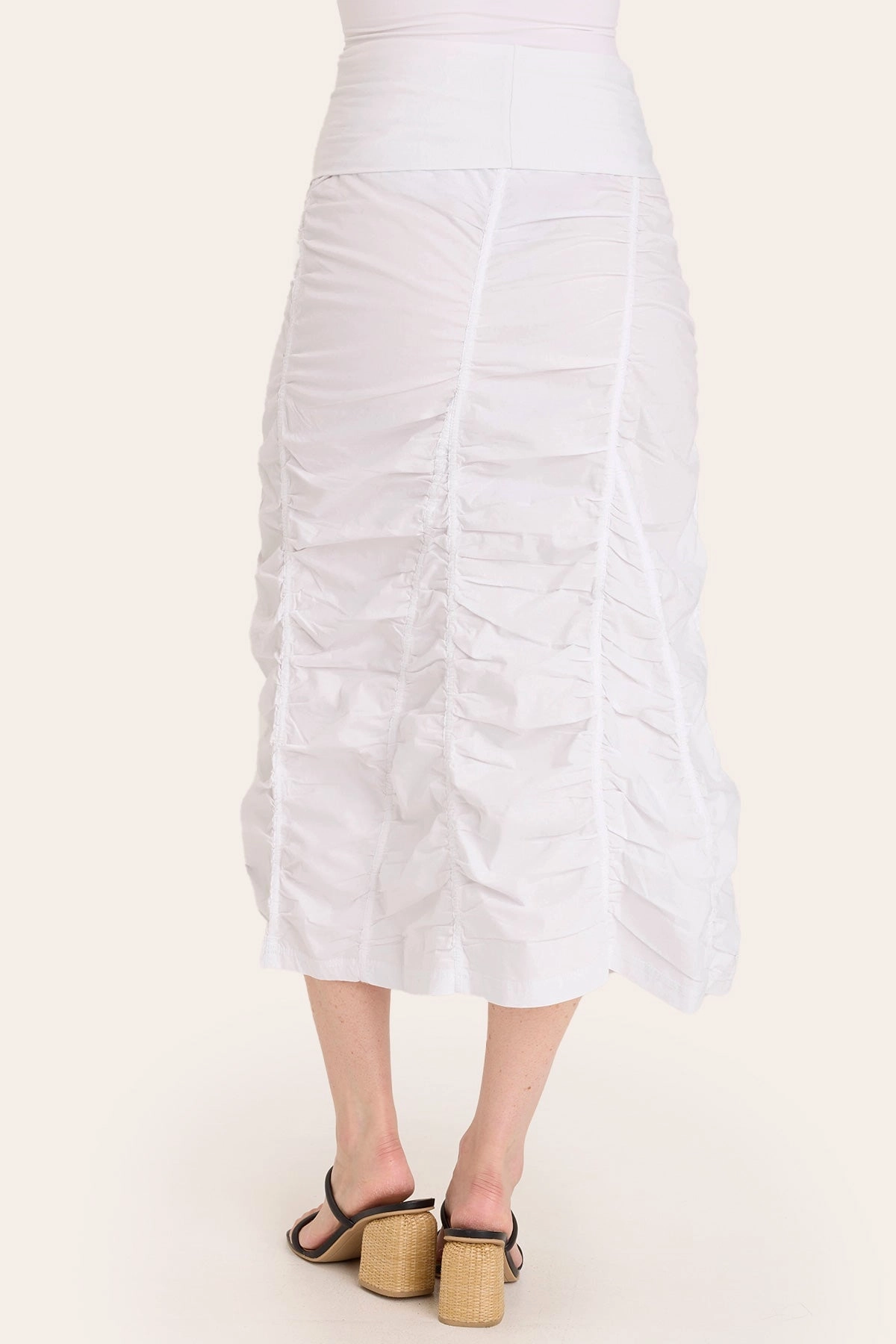 music concert Semi Sheer Gored Peasant Skirt