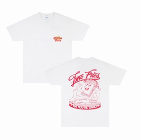 Pomme Frite 'Time Fries' Tee - White Breathable Design