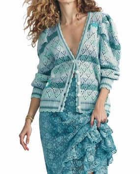 Moisture Wicking Fabric Cozy Designs Brody Oversized Cardigan In Green
