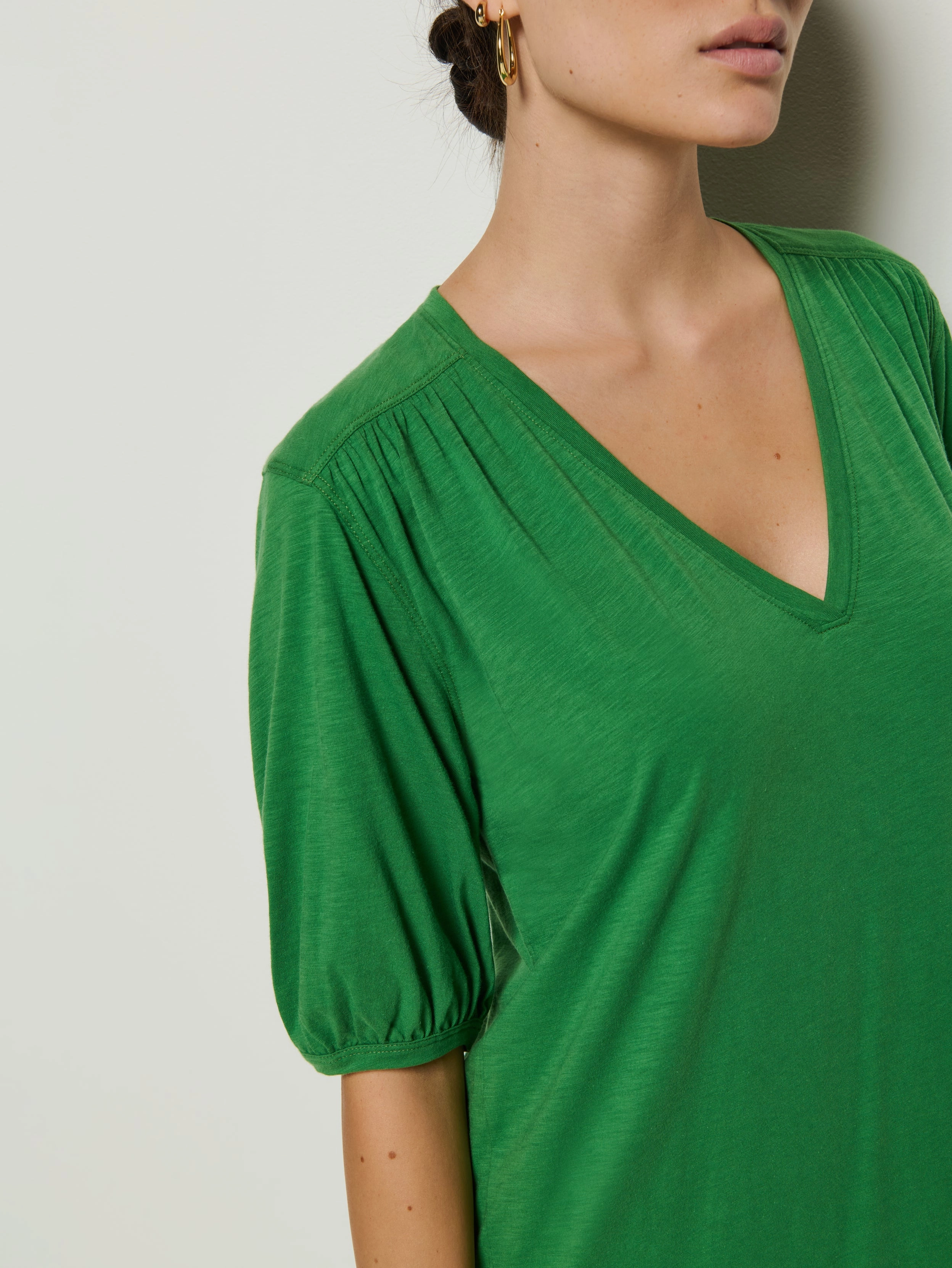 Emerging-Brand Mood Casual Lea Shirred Mini