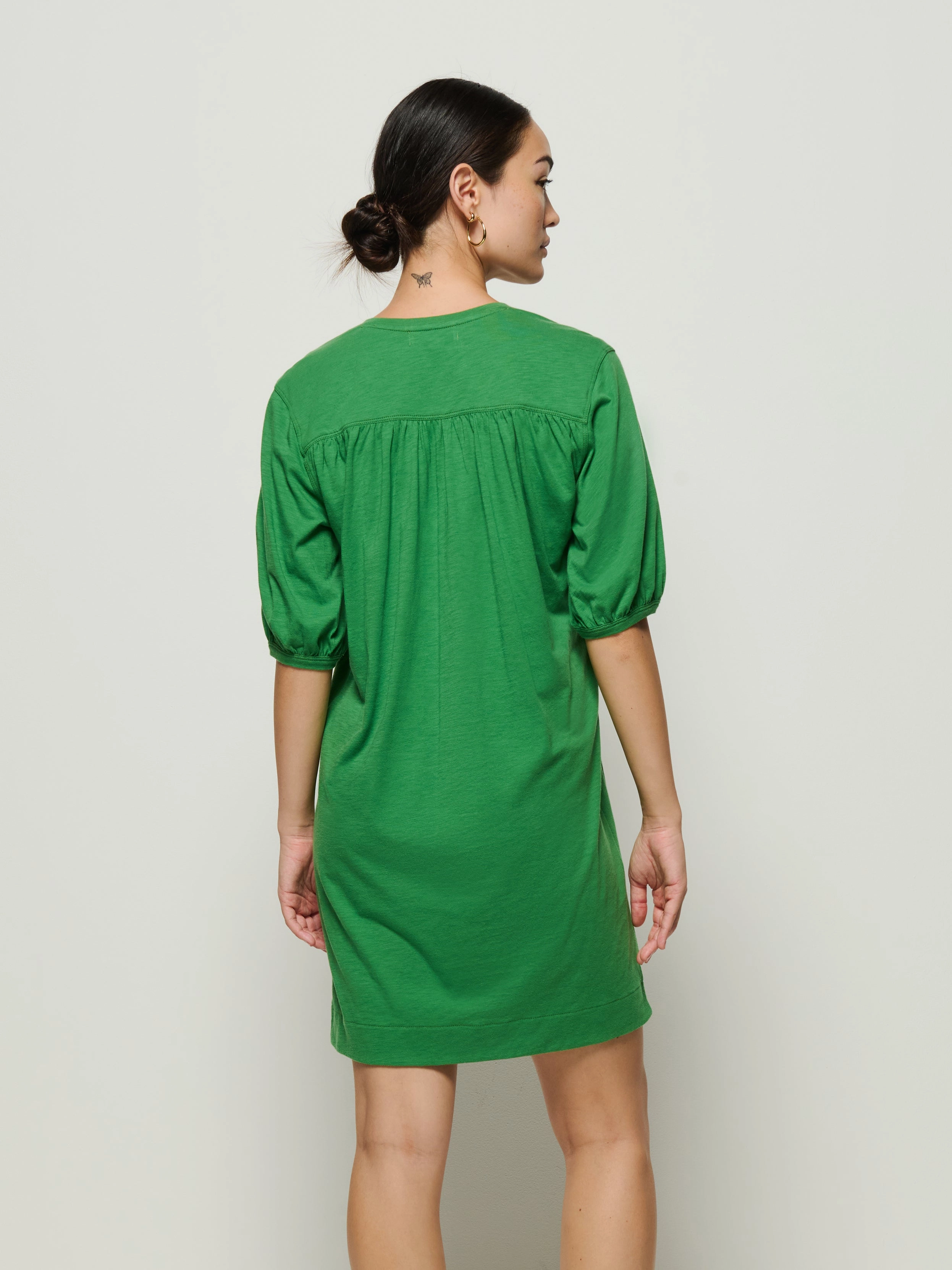 Lea Shirred Mini Elastic-Waist