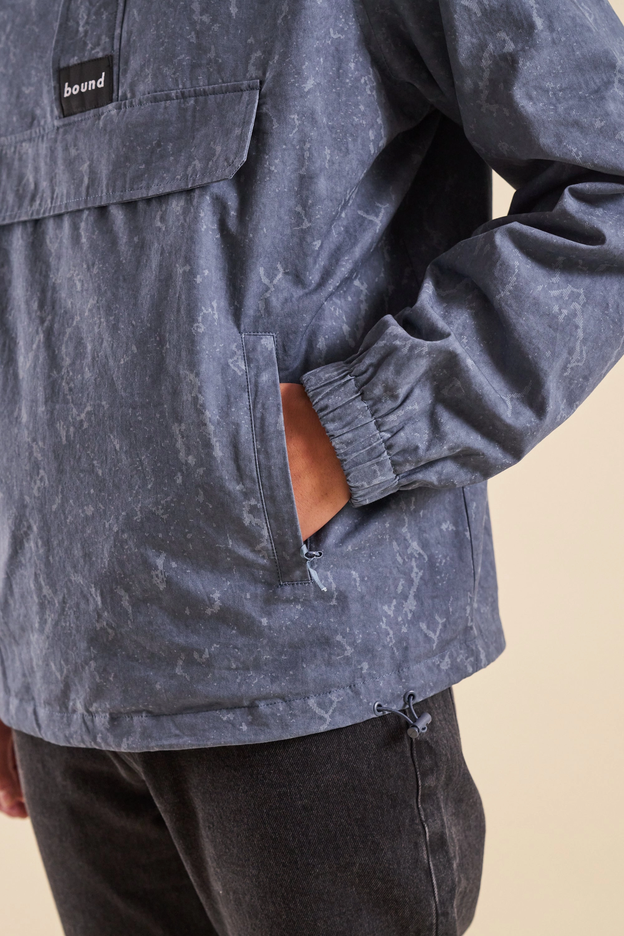 bound Camo Blue Canvas Smock Jacket Thermal Reflective Lining