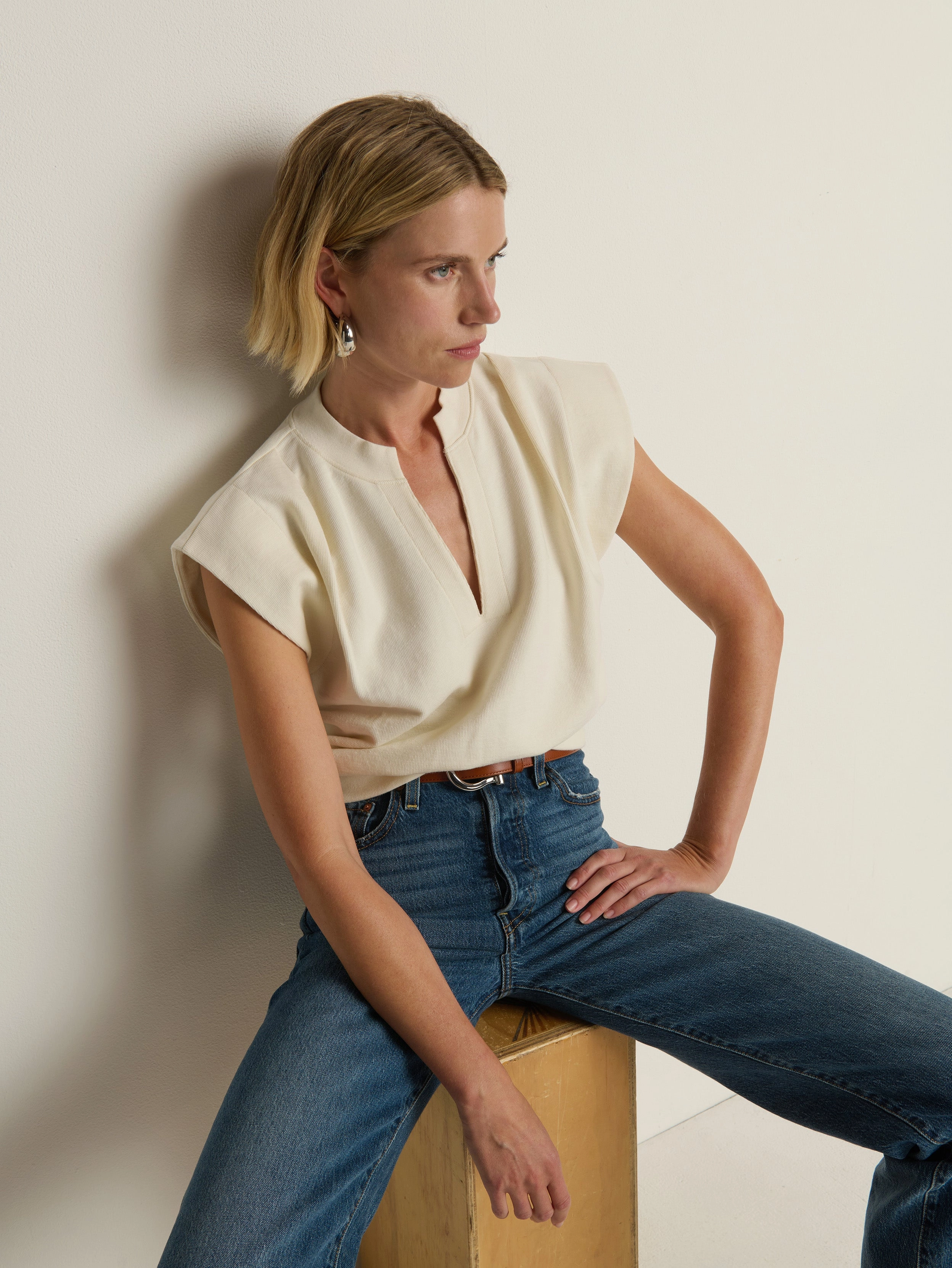 Half sleeve Lenon Sweatshirt