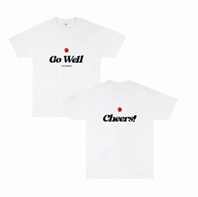 Comfortable fit Tailenders 'Go Well' Tee - White
