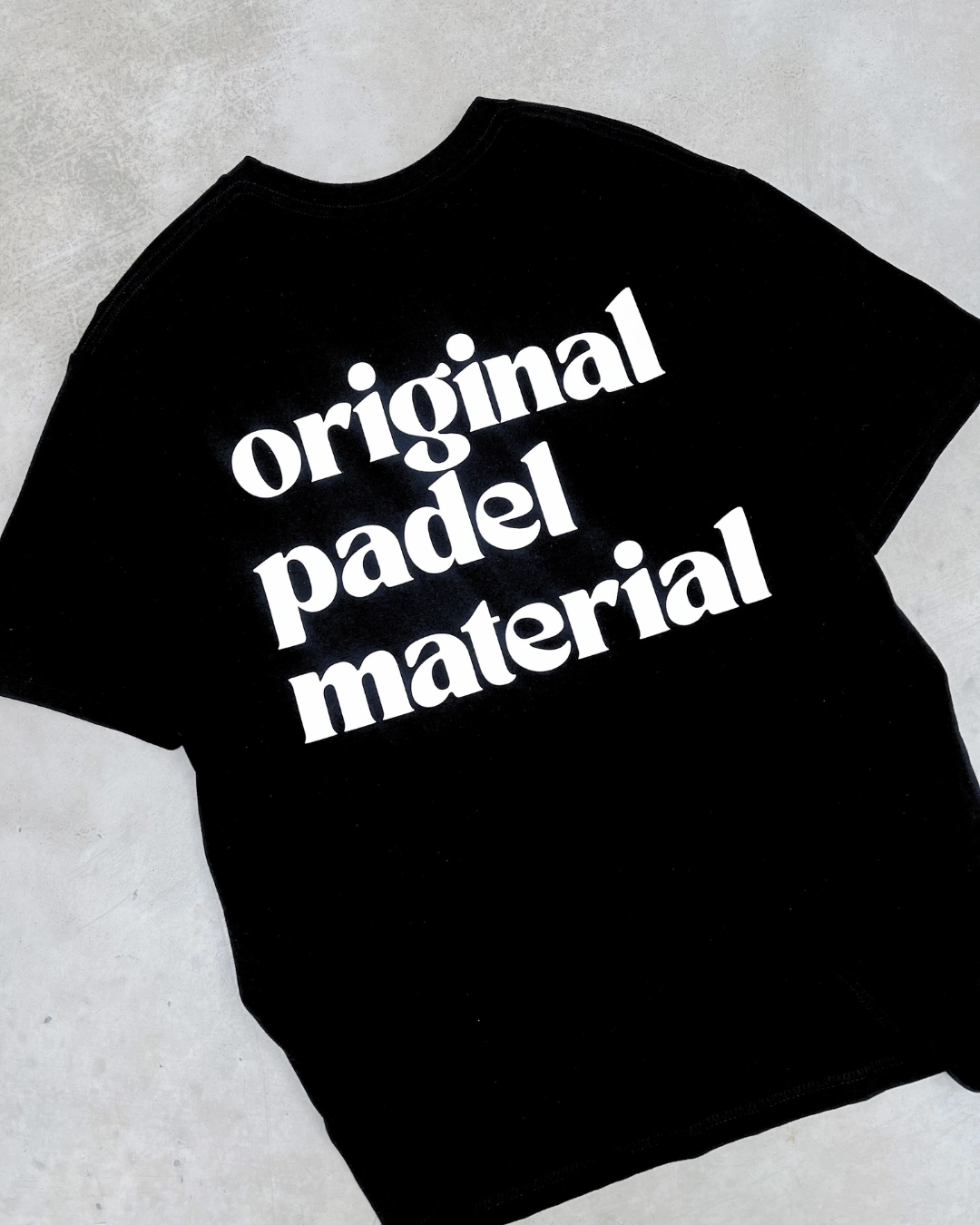Playful Prints Club de Padel 'Original Padel Material' Tee - Black