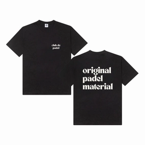 Club de Padel 'Original Padel Material' Tee - Black Premium Comfort