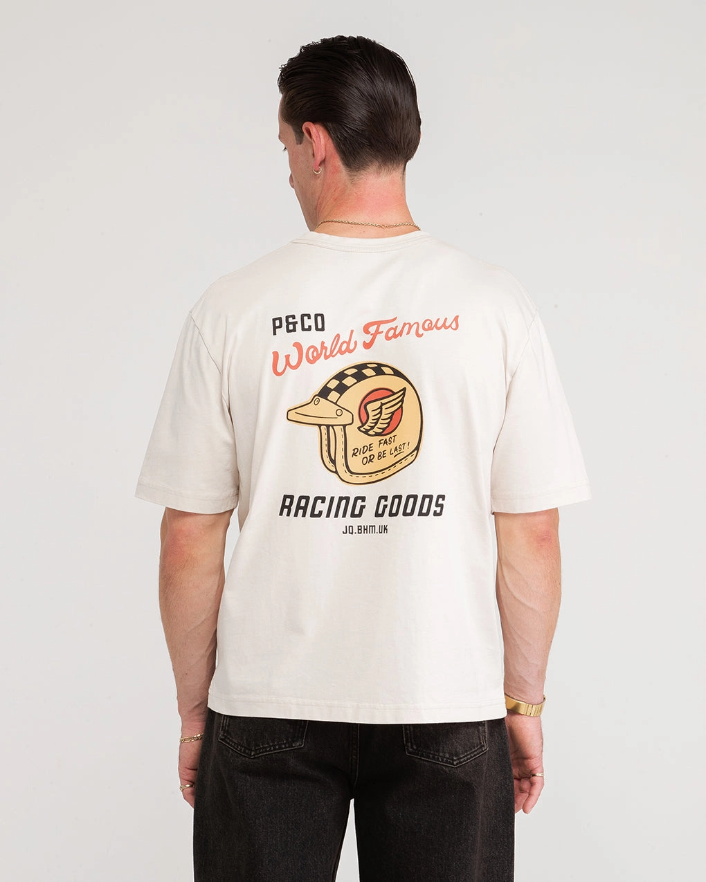 World Famous Boxy T-Shirt - Bone Cozy and Fashionable Flattering Fit
