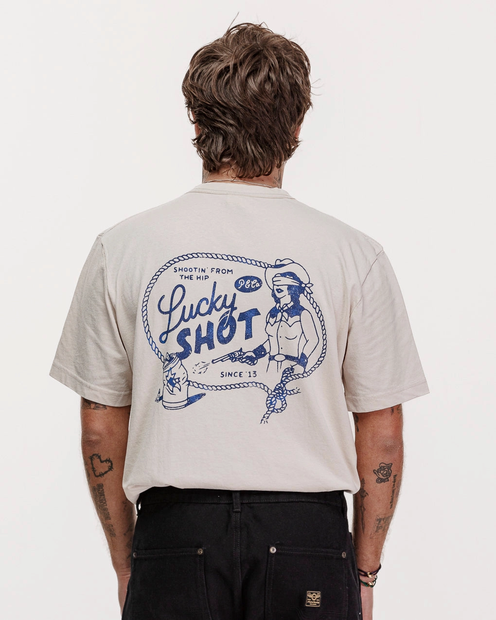 in demand Lucky Shot T-Shirt - Bone
