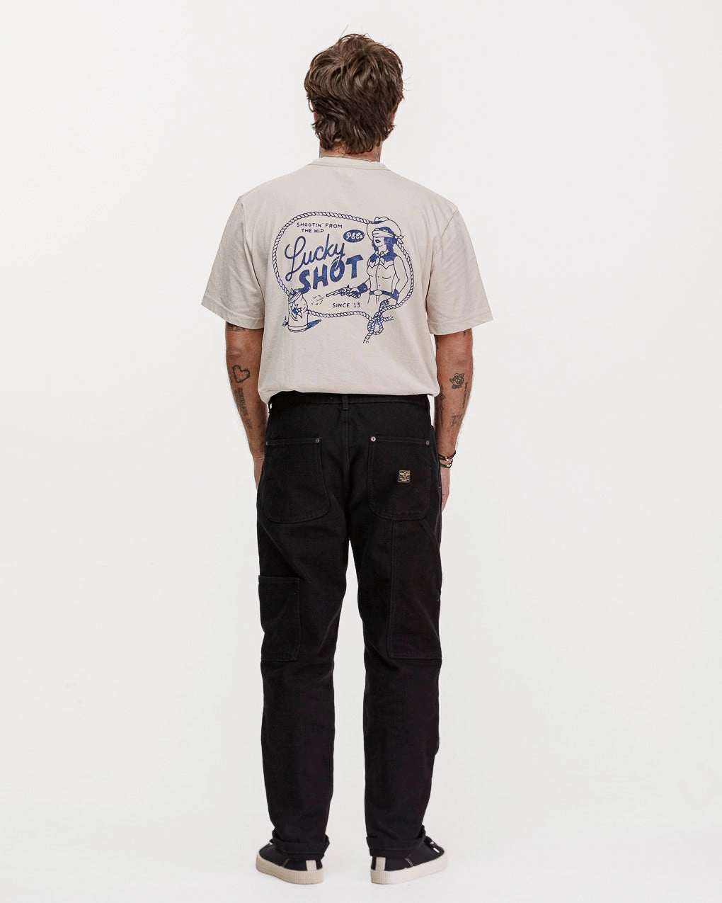 Lucky Shot T-Shirt - Bone Comfort and Breathable Ergonomic Cut
