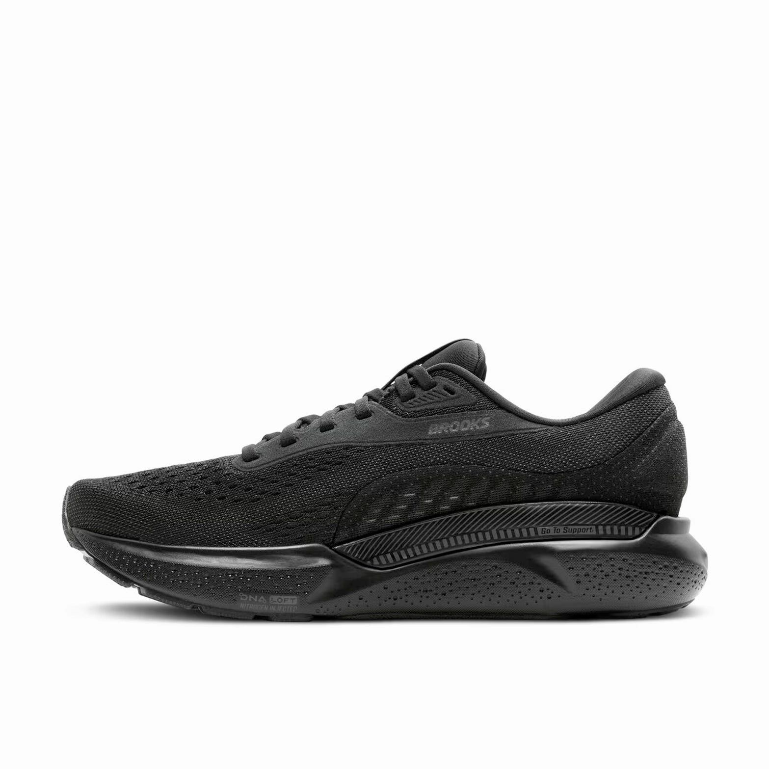 Brooks Men's Adrenaline GTS 24 Extra Wide Fit Running Shoes Black / Black / Ebony intermediate shoes award - ceremony running gear