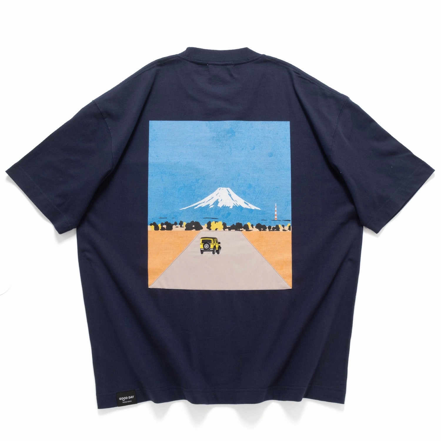 (ZT1759) Fuji Camping Patchwork Pocket Tee sports activity
