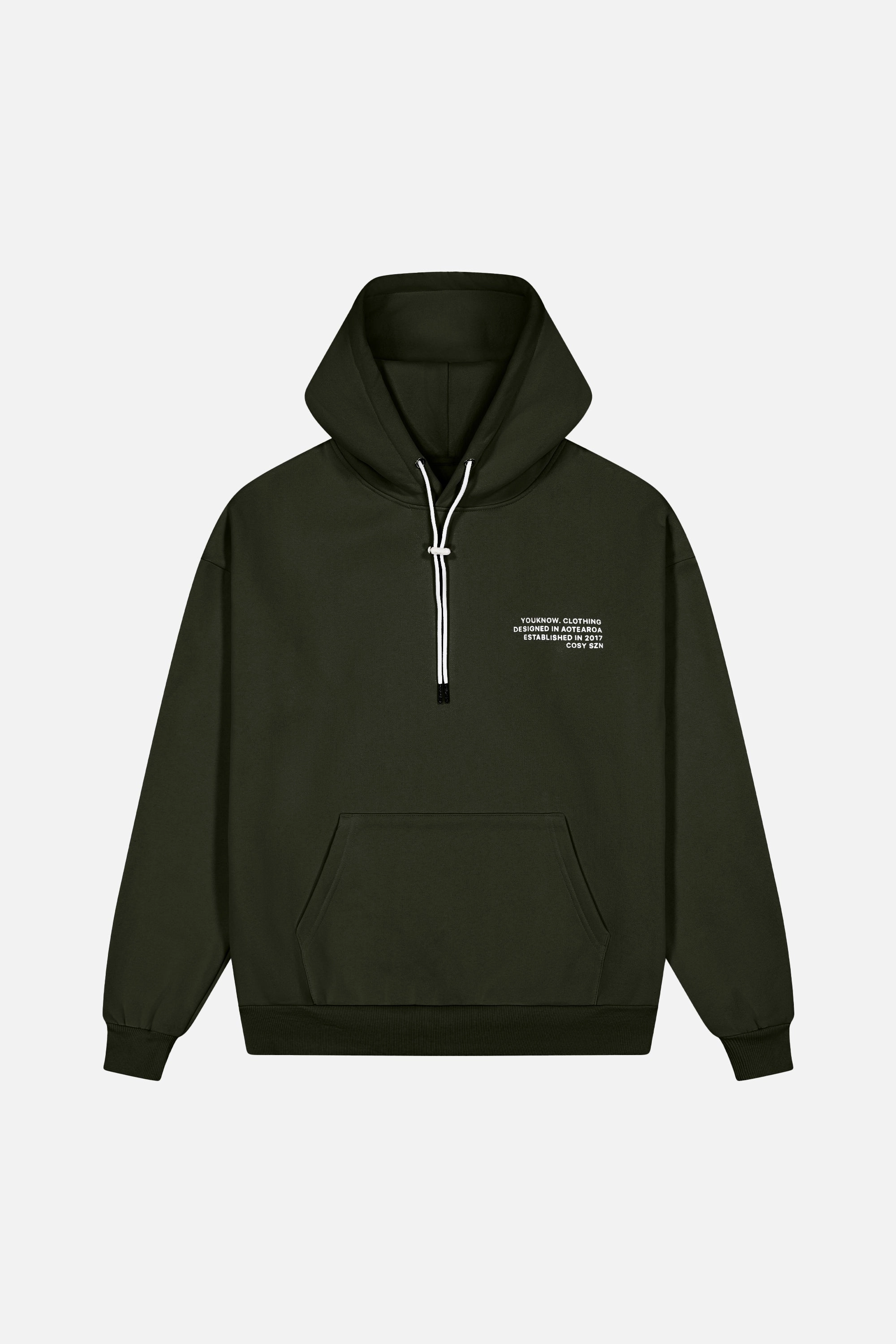 Cosyszn Hoodie | Olive Distressed Detailing Halloween look