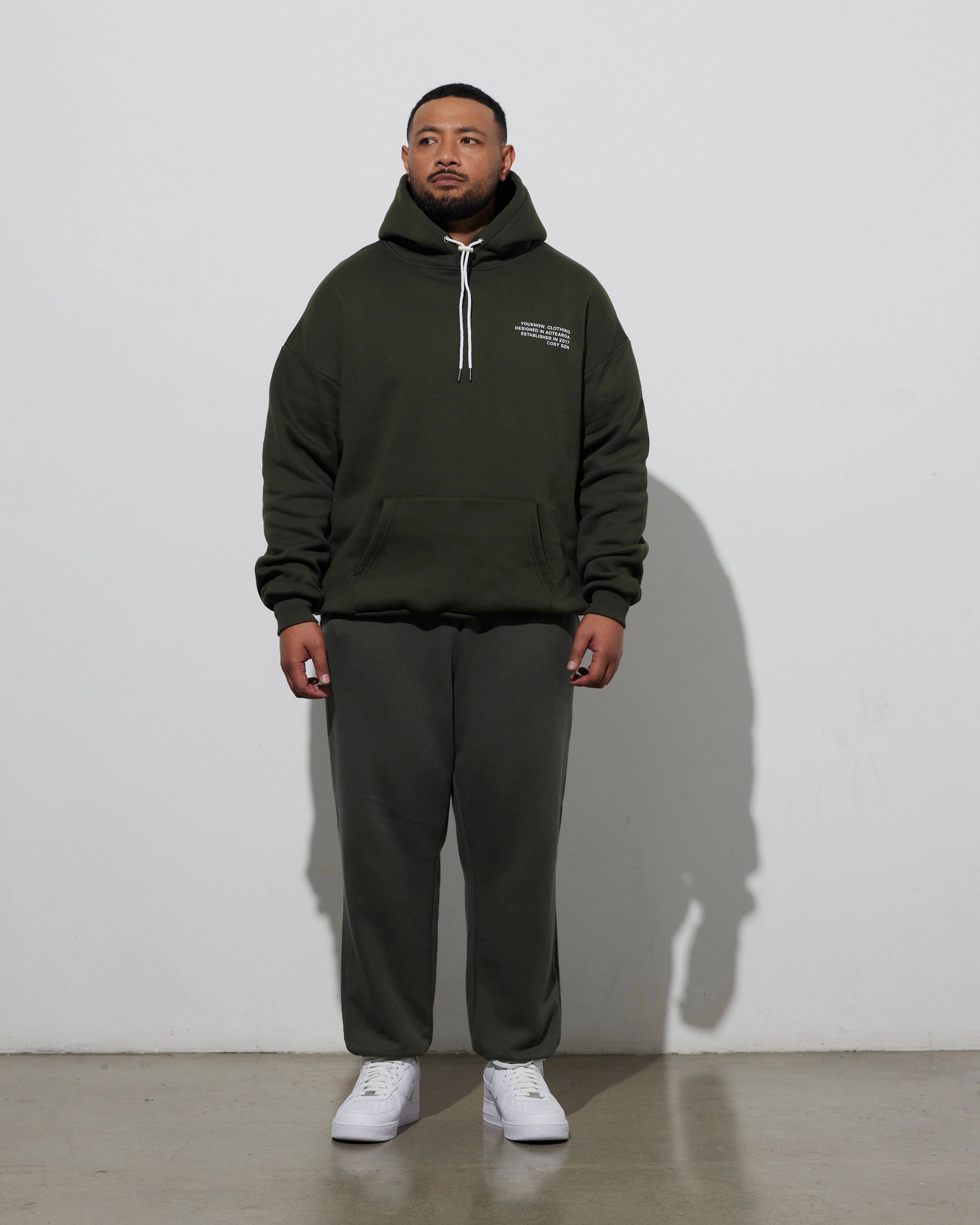 Anti Static Treatment Cosyszn Hoodie | Olive