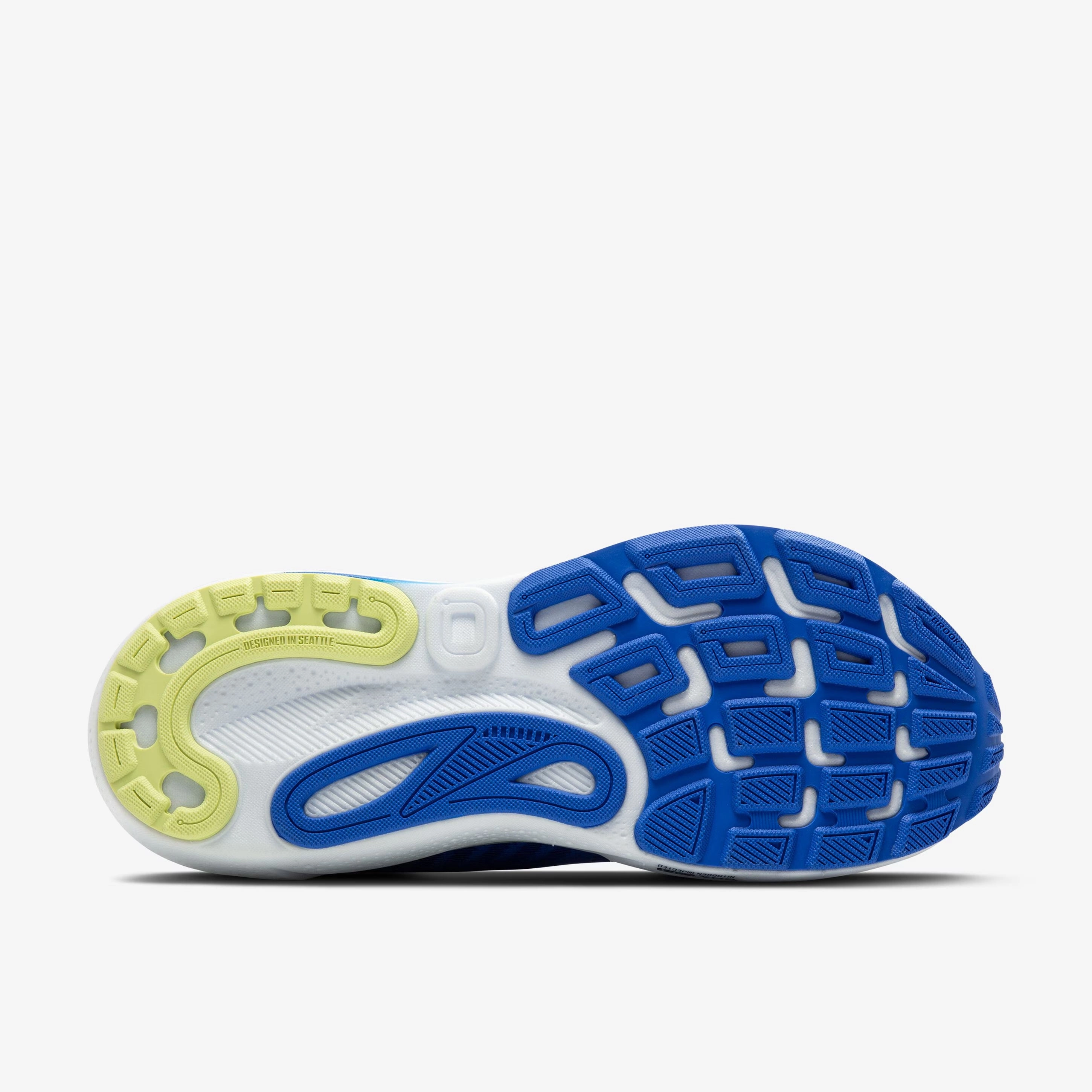 weekend runs easy - to - store Brooks Men's Adrenaline GTS 24 Wide Fit Running Shoes Cobalt / Neo Yellow / Peacoat