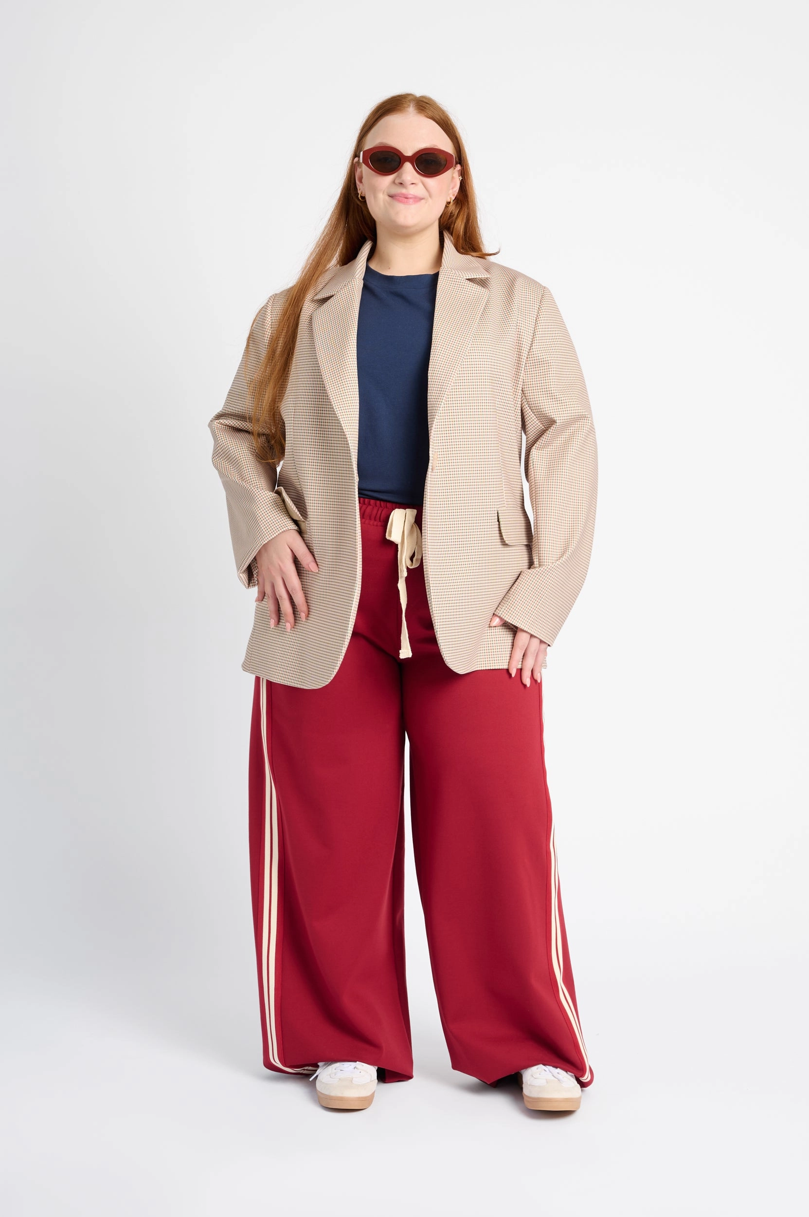 Ponti Jacket in Check Breathable Technology Weatherproof Seams