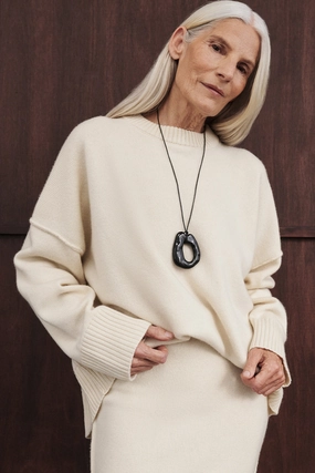 PAIGE CREAM WOOL KNIT JUMPER Stylish Apparel Simple Cozy