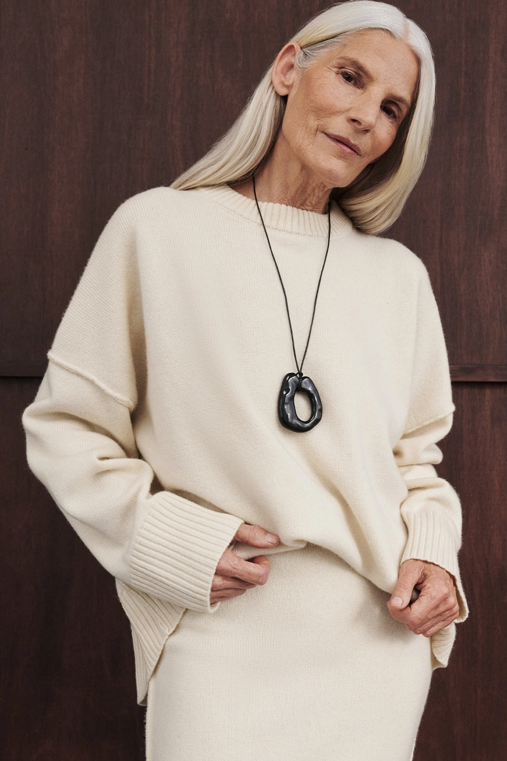 PAIGE CREAM WOOL KNIT JUMPER Stylish Apparel Simple Cozy