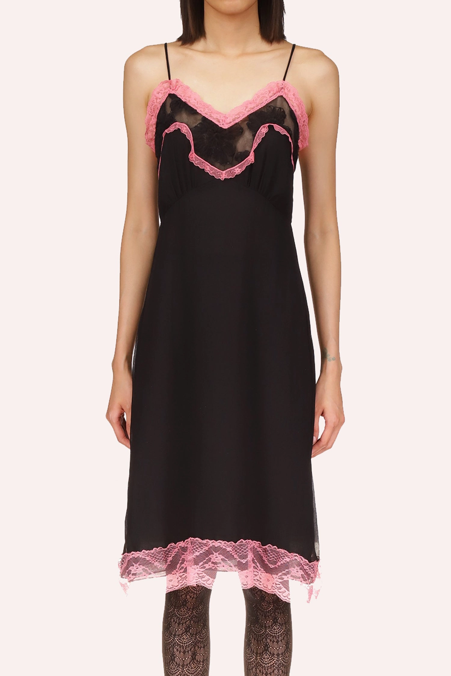 Lingerie Chiffon Slip Dress Sunset Look