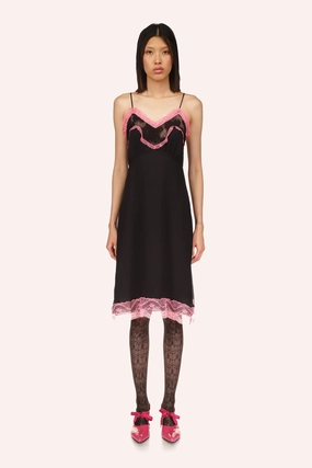 Lingerie Chiffon Slip Dress Pastel-Tone