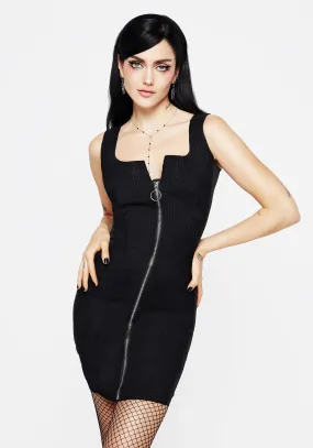 Lizzy Zip Up Corset Dress Work Fit