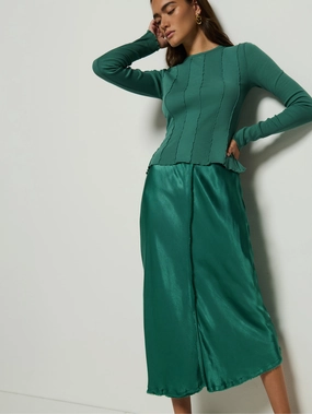 Minimal Vibe Lola Bias Midi Skirt
