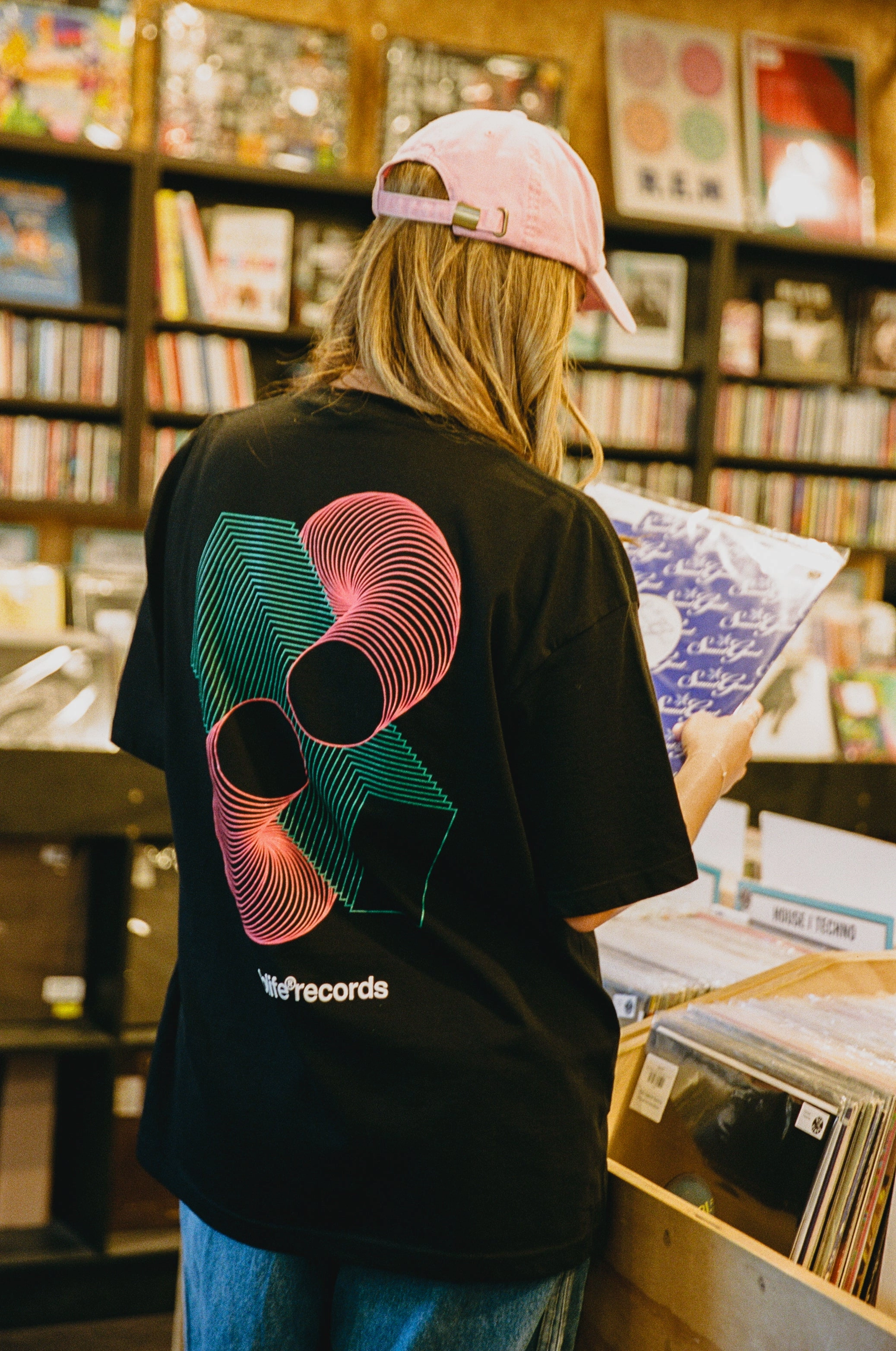 LOLiFE 002 Tee - Black Circular Knit Design Minimal Fashion