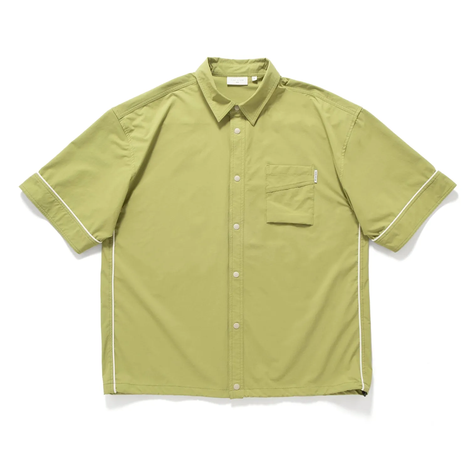 (ST465) Outdoor Cool Touch Short Sleeve Shirt Gym Appropriate Zip Front