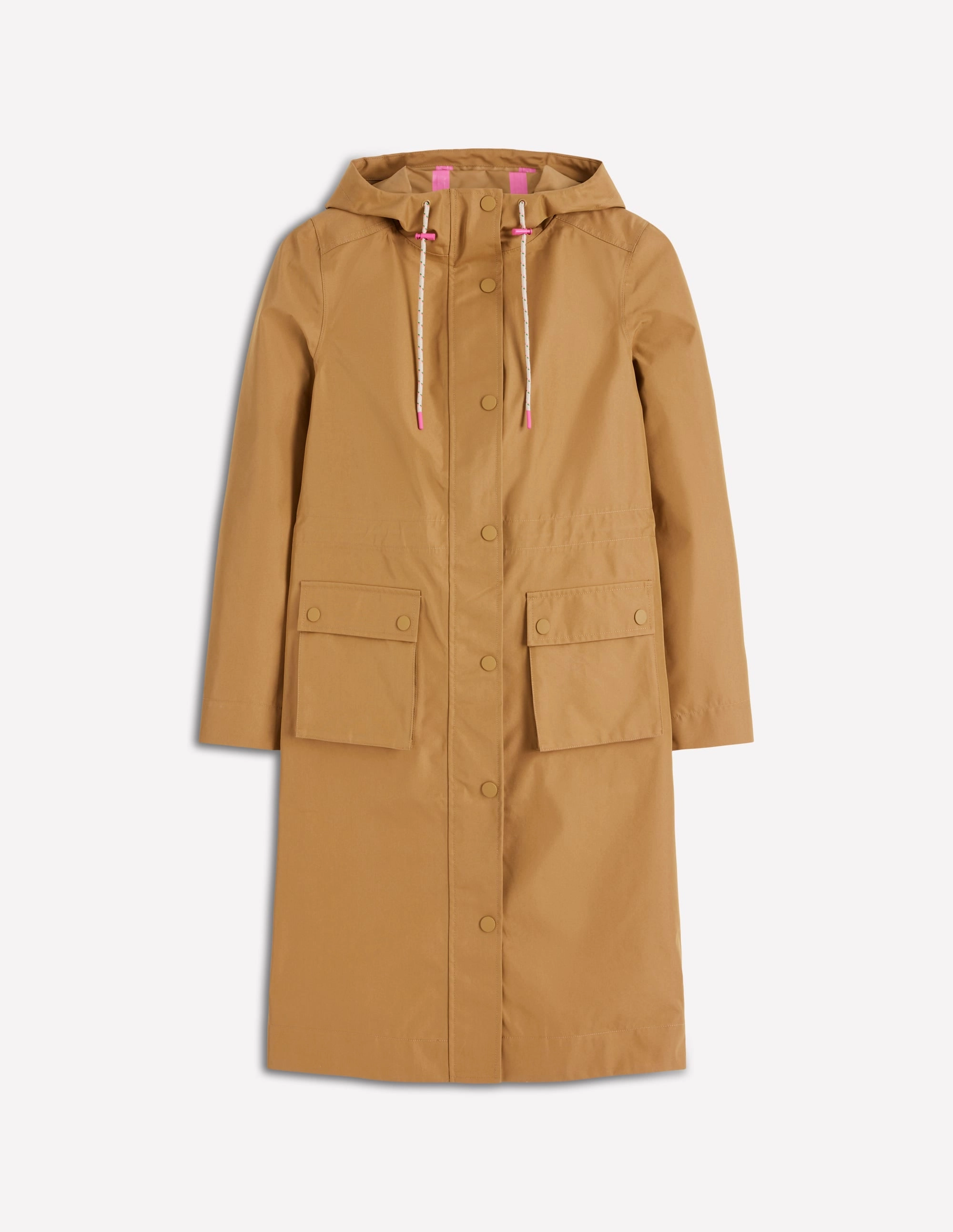 City Ready Wear Longline Rain Mac-Hazelnut Brown