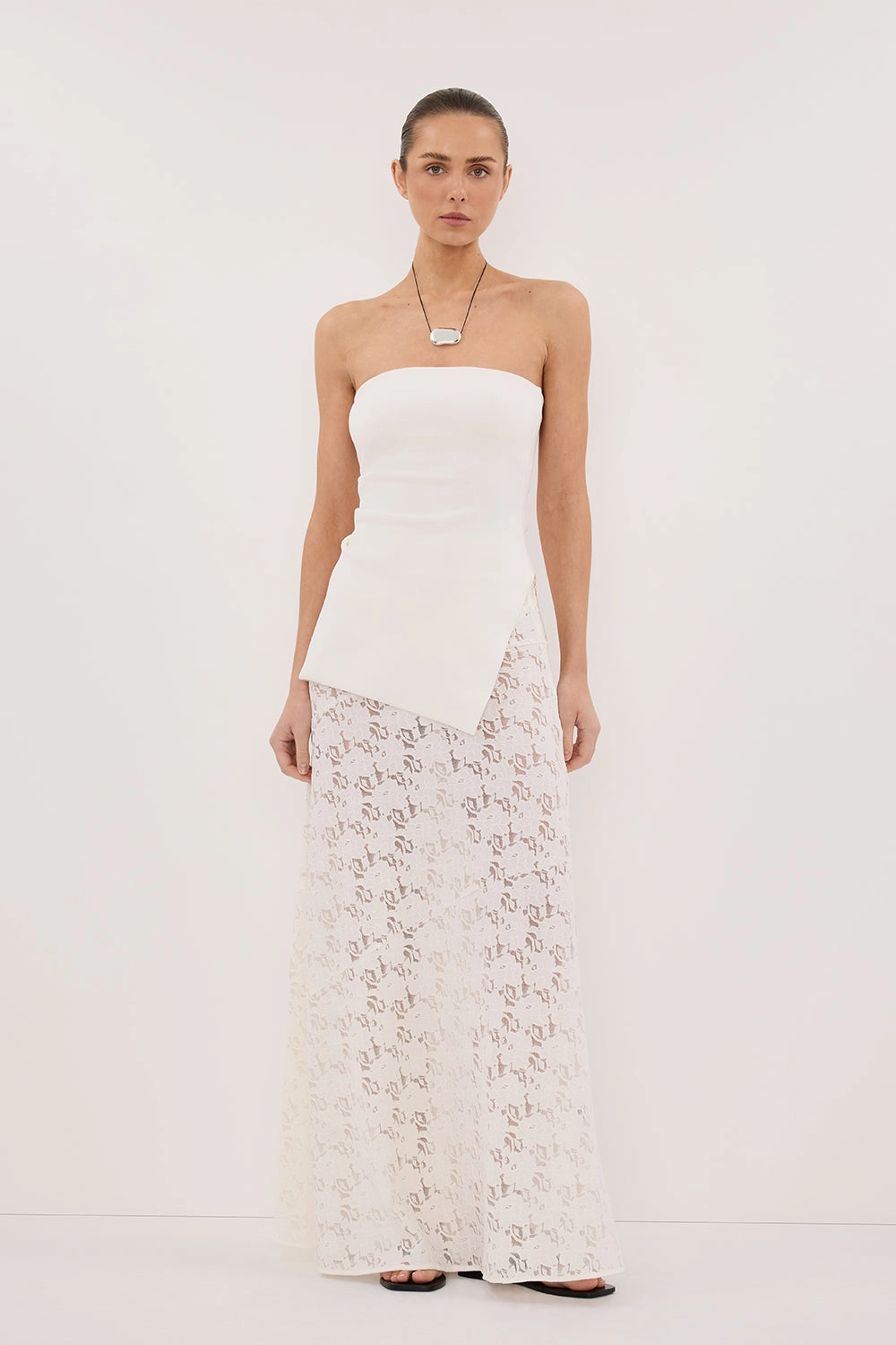 Blogger Favorite LOULA WHITE LACE SKIRT