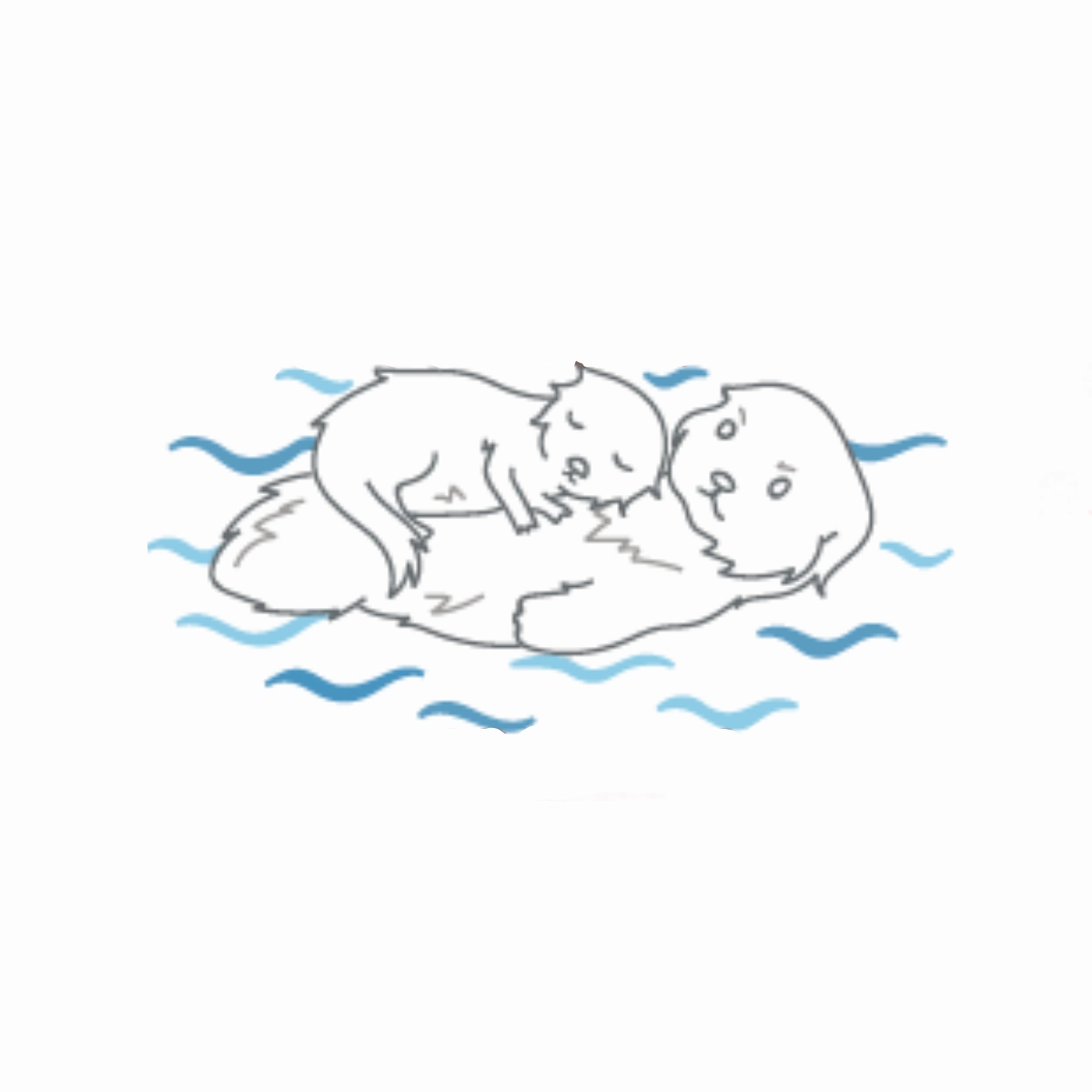 Seasonal Smart Loutre Organic Cotton Short Sleeve T-Shirt