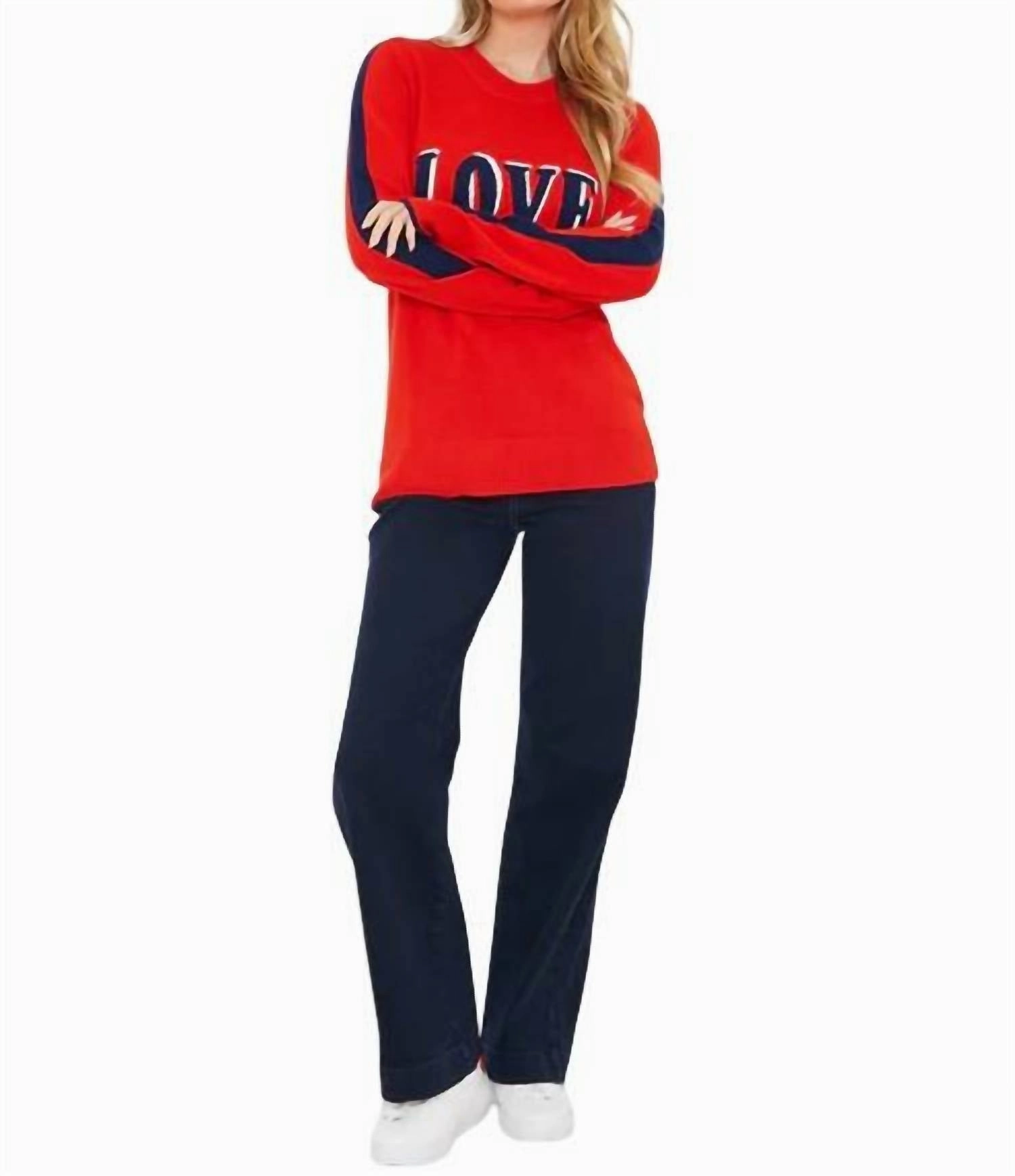 Knit Comfort Dynamic Ventilation Panels Love Knitted Sweater In Pomodori Red