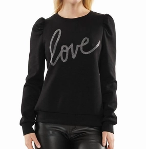 Chilly Fit Wear Love Script Sweatshirt In Black