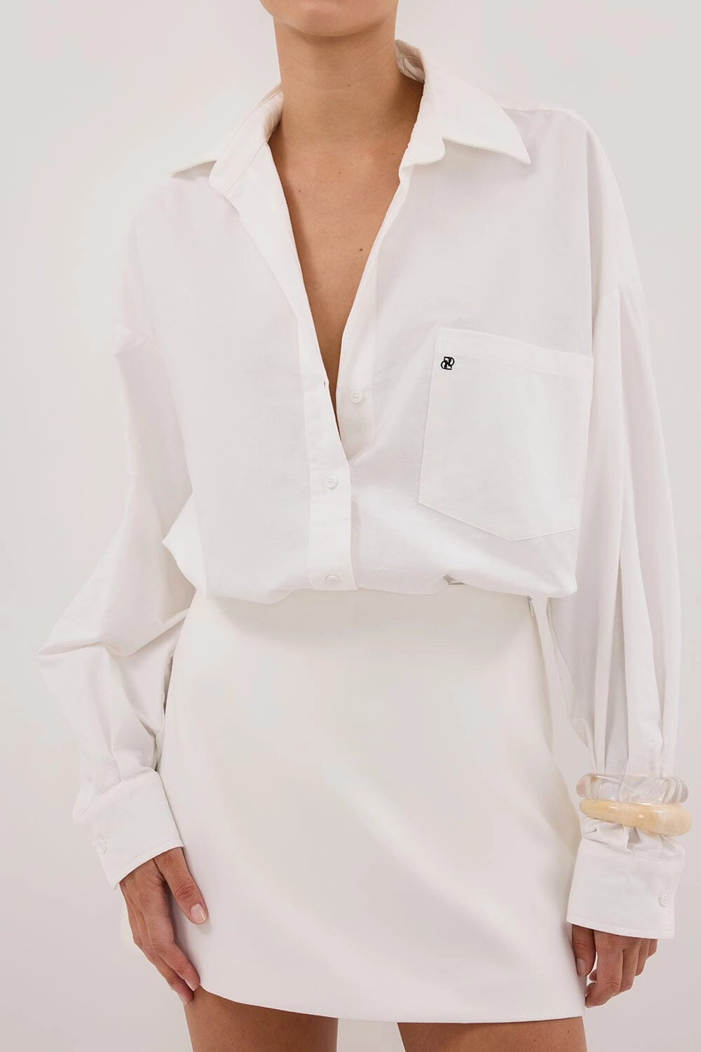 SOHO WHITE SKORT Quick Access Zip Pockets