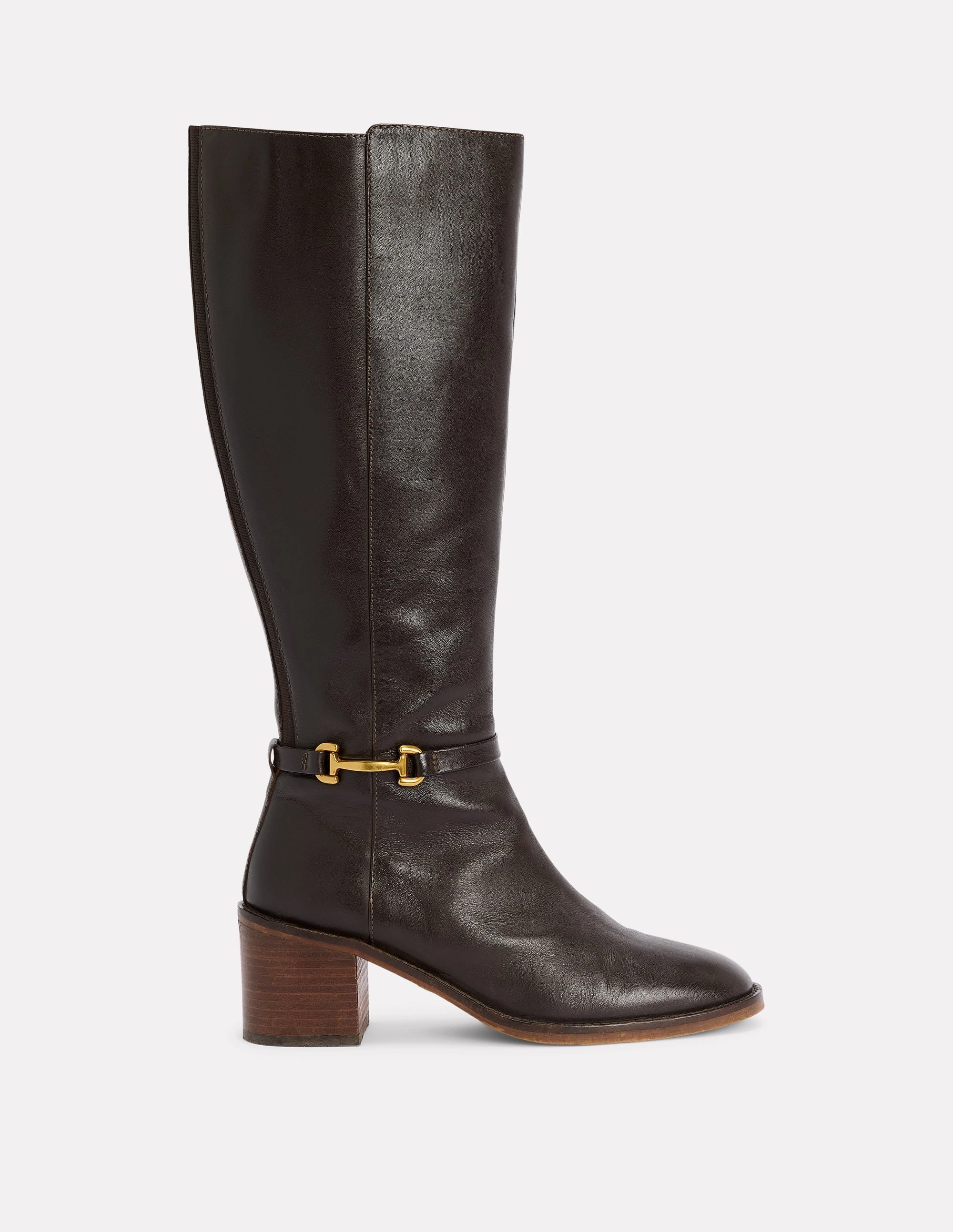 Iris Snaffle Heel Boot-Chocolate Versatile Design Stylish Appeal