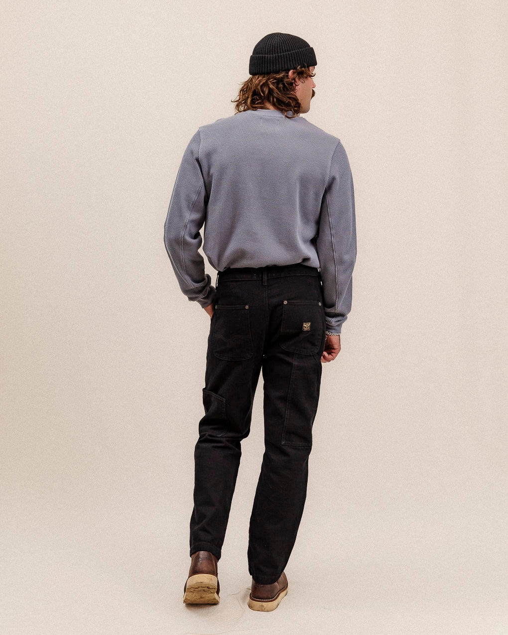Sporty essentials Crafted Ribbed Longsleeve - Slate