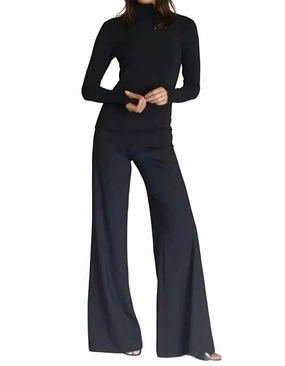 Warm Layer Snuggly Pieces Collagen Turtleneck In Classic Black
