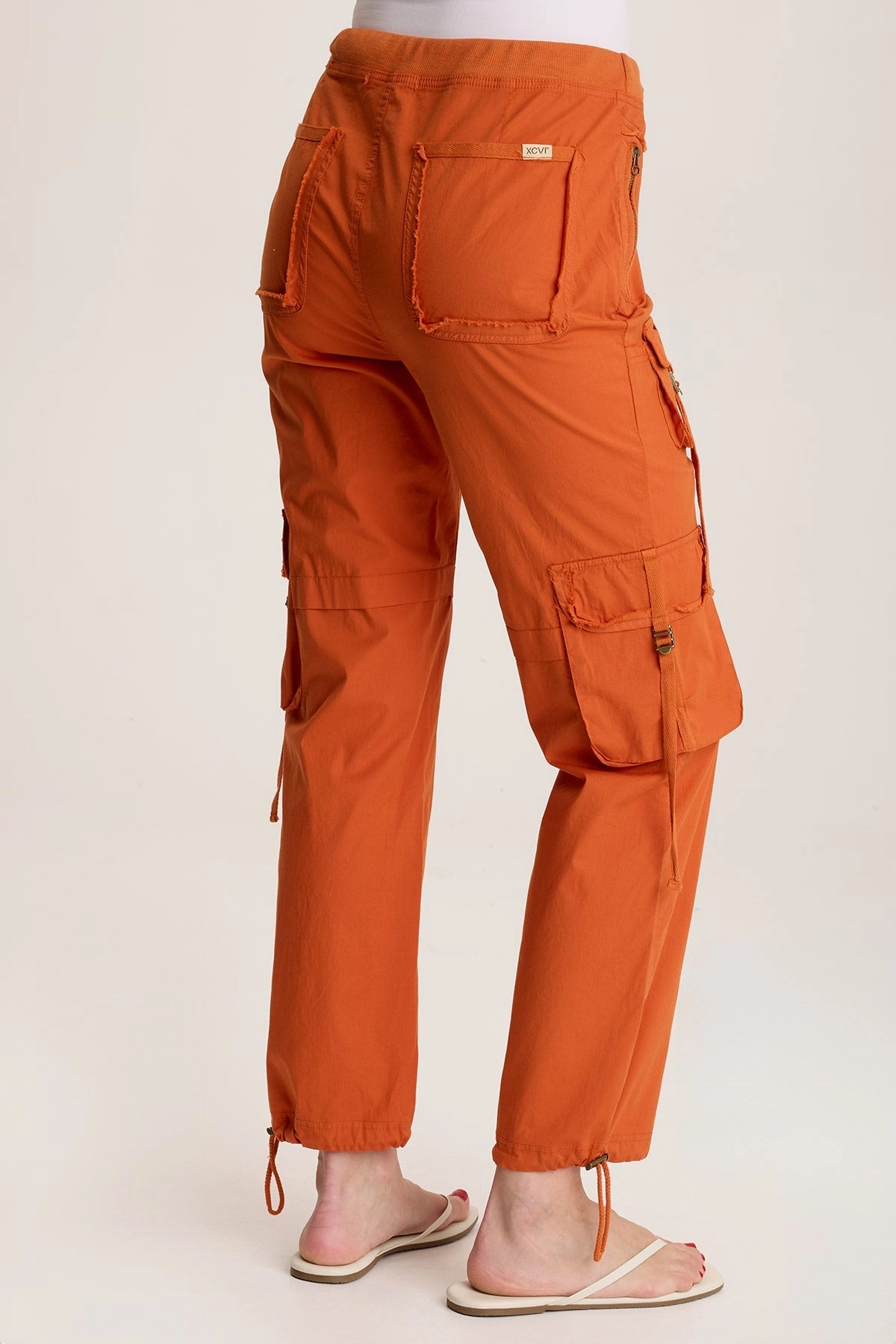 Light and Supportive Casual Comfort Fit Jillit Poplin Cargo Jogger Crop Pant