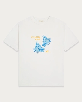 Minimal Comfort Style Cool and Chic Loyalty Boxy T-Shirt - Off White