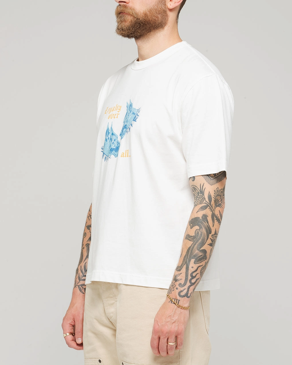 Versatile Wardrobe Piece Loyalty Boxy T-Shirt - Off White