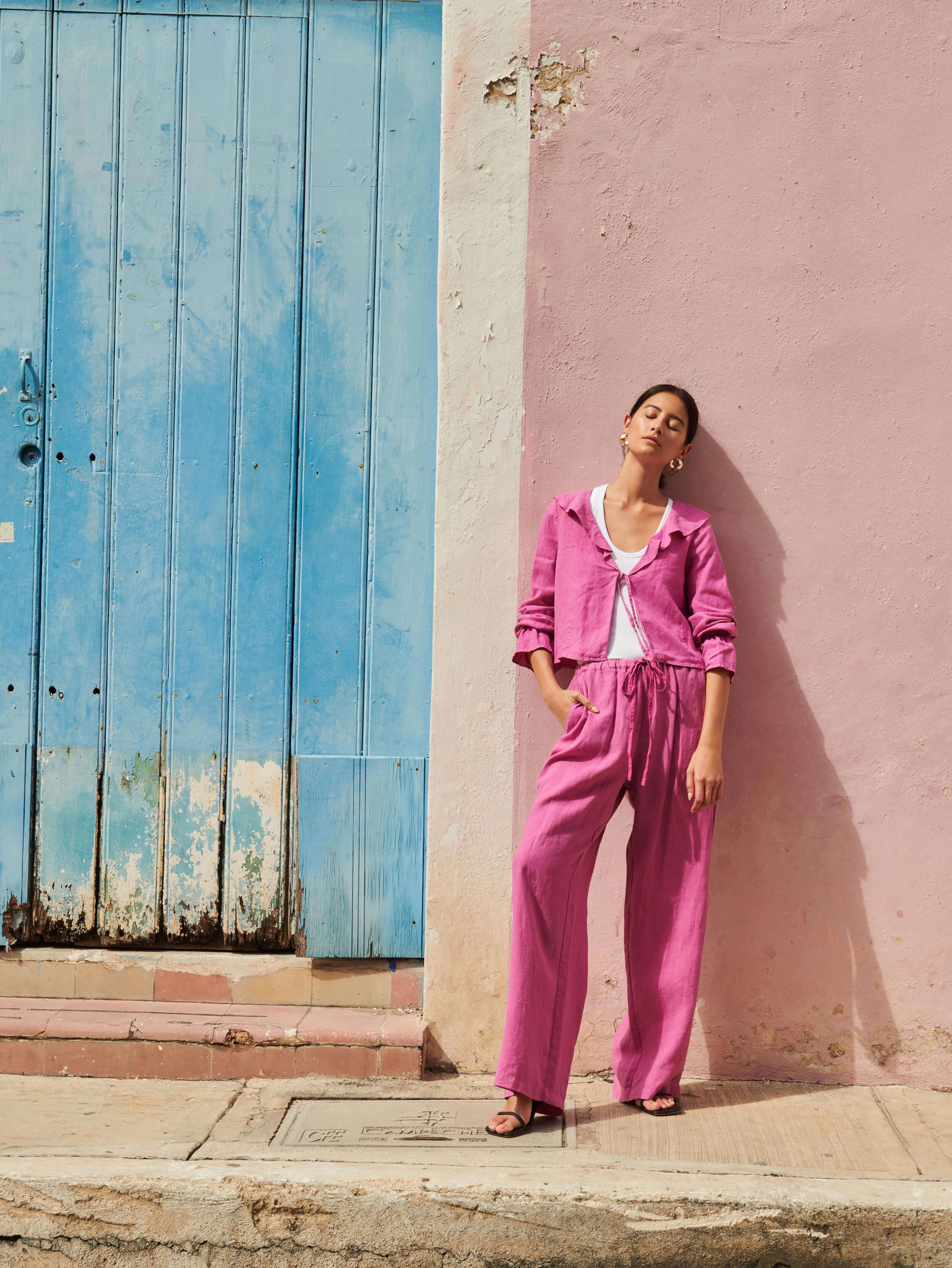 Perfect Shape Lucia Tie Linen Pant