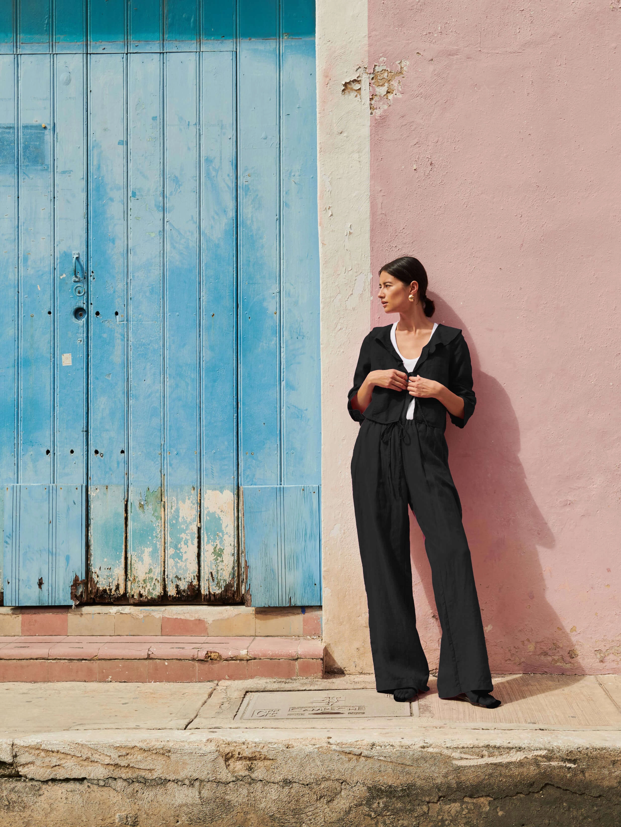 Lucia Tie Linen Pant Seamless Technology Timeless Wear